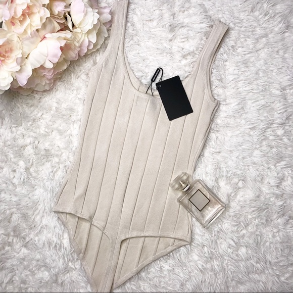 CREMÉ RIBBED BODYSUIT - Picture 4 of 5